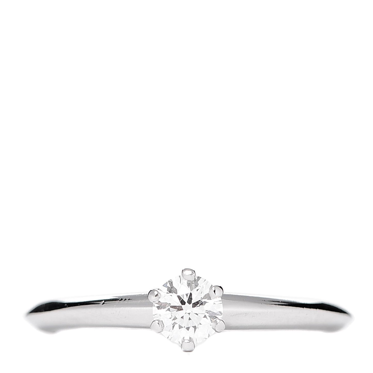 Platinum Diamond .26ct Solitaire Engagement Ring 50 5.5