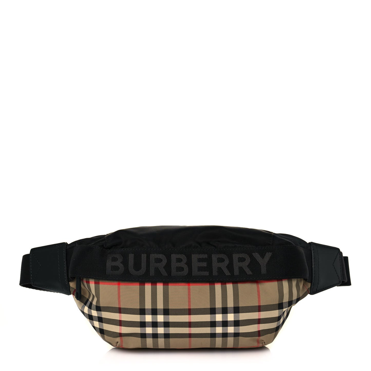 Nylon Vintage Check Sonny Bum Bag Archive Beige Black