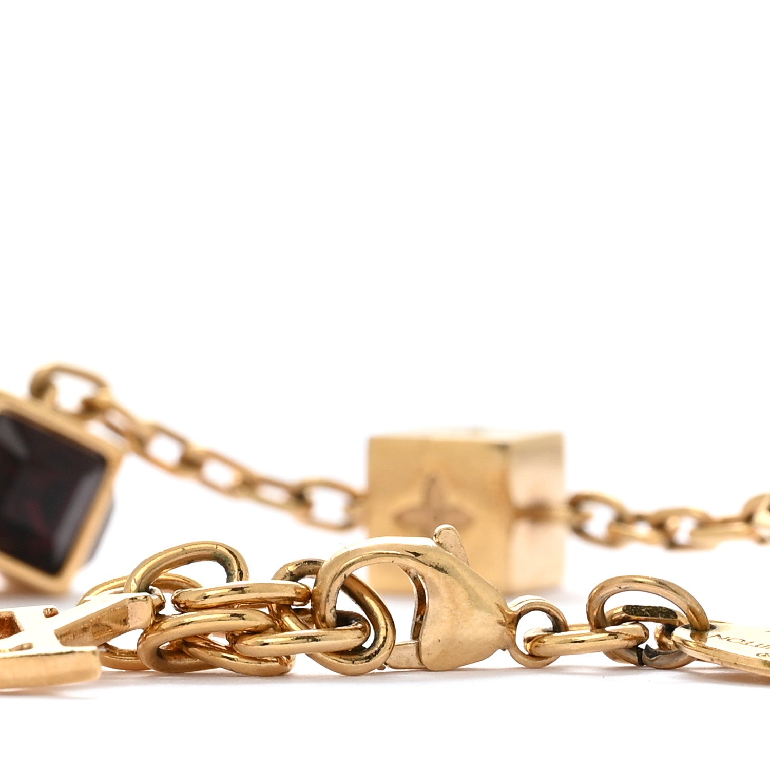 Louis Vuitton Swarovski Gamble Bracelet Gold 6 of 6