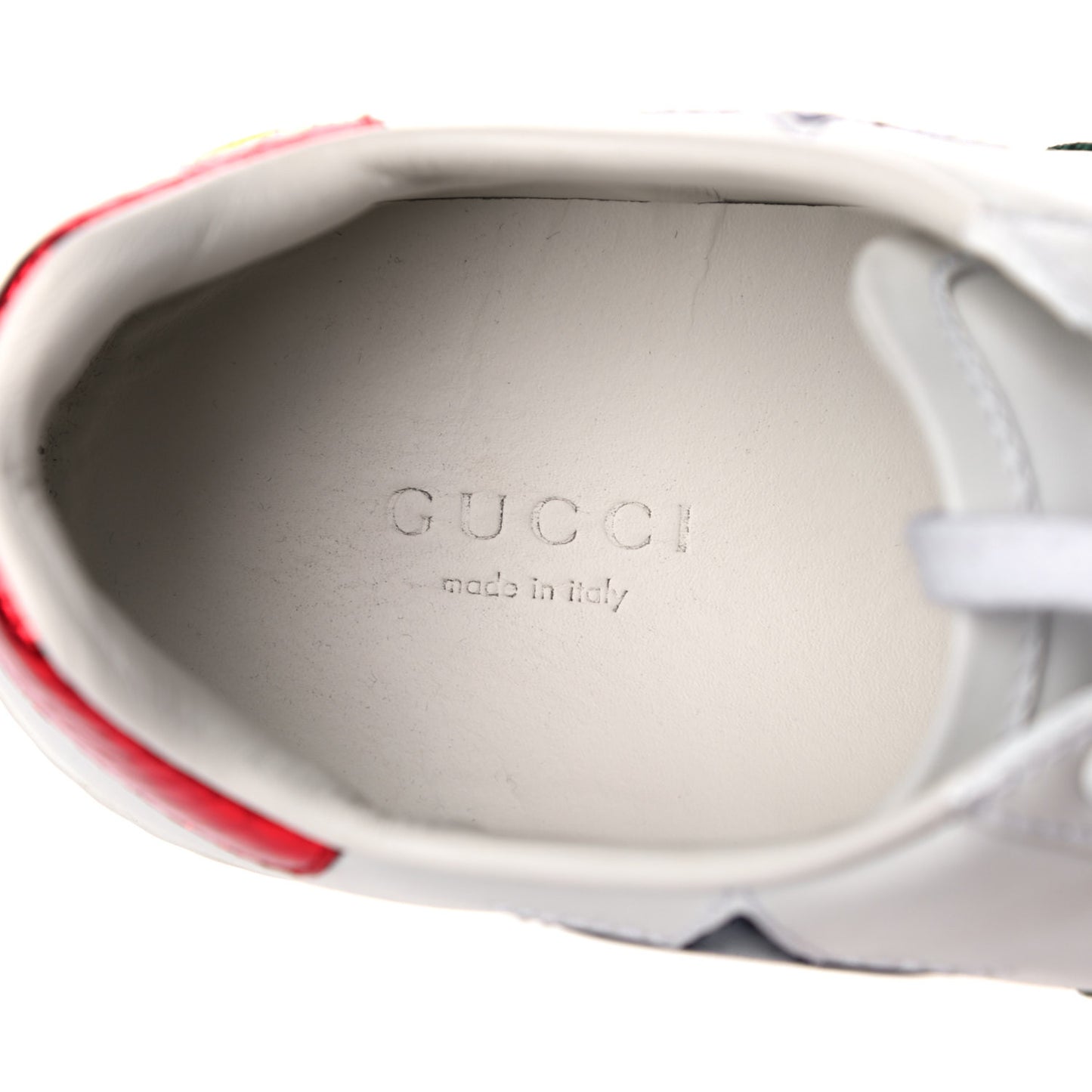 Calfskin Ayers Web Star Embroidered Womens Ace Sneakers 35.5 White Multi
