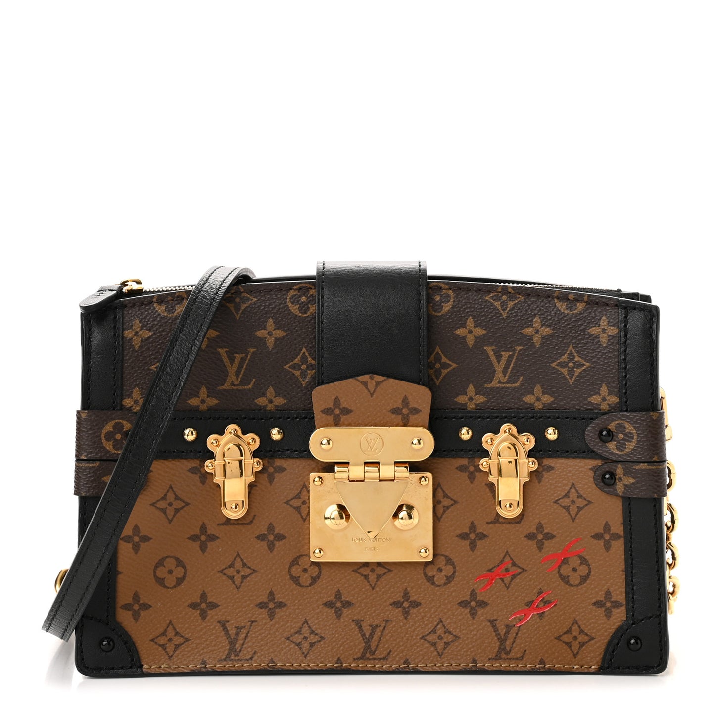 Reverse Monogram Trunk Clutch