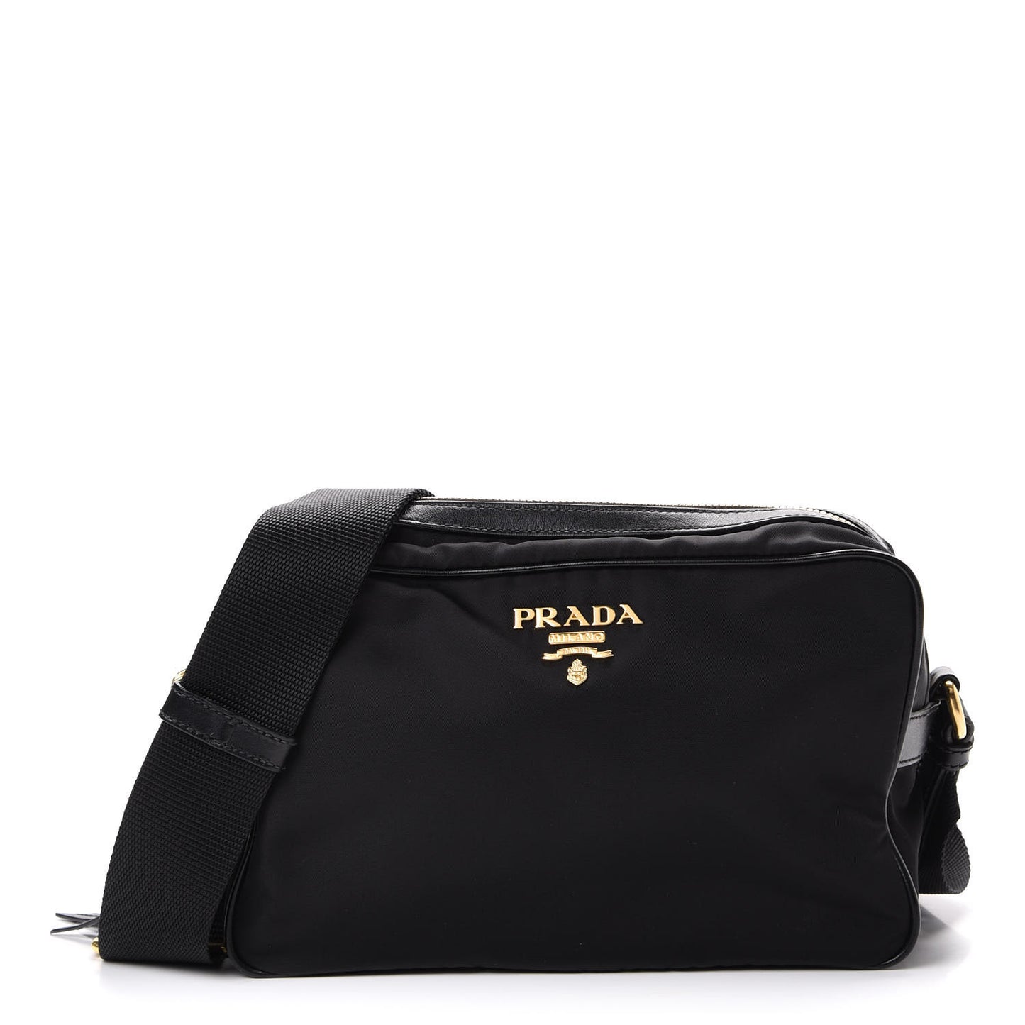 Nylon Tessuto Vela Crossbody Bag Black