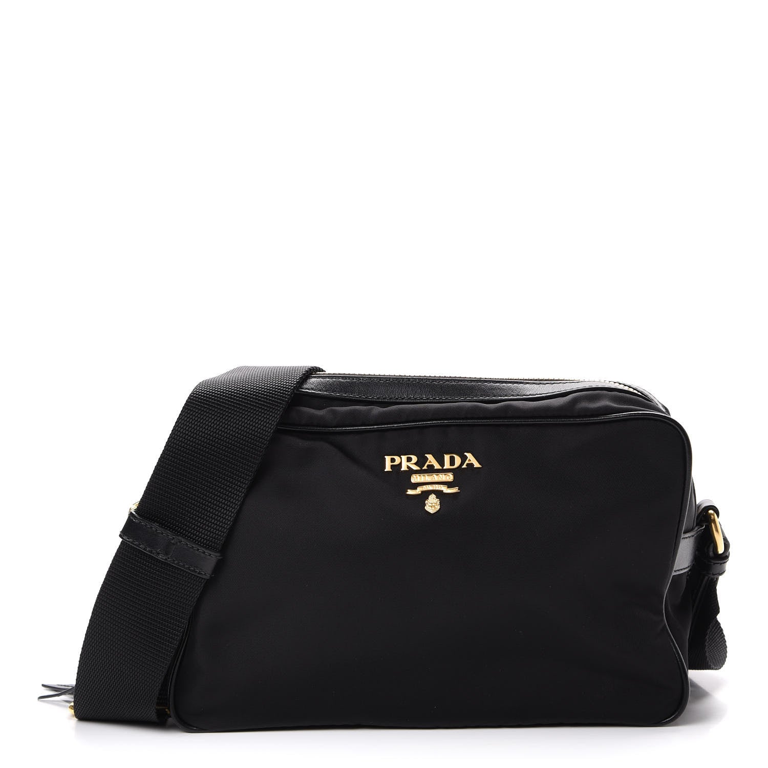 Prada Nylon Tessuto Vela Crossbody Bag Black 1 of 10