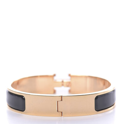 Hermes Enamel Narrow Clic Clac H Bracelet PM Black 3 of 4