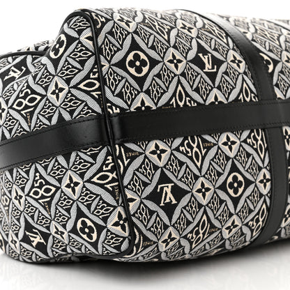 Louis Vuitton Jacquard Since 1854 Keepall Bandouliere 45 Grey 9 of 12