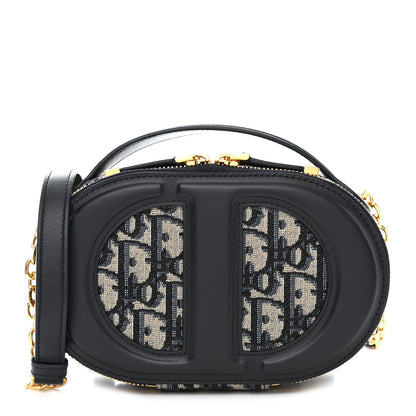 Christian Dior Oblique CD Signature Oval Crossbody Camera Bag Blue Multicolor 1 of 11