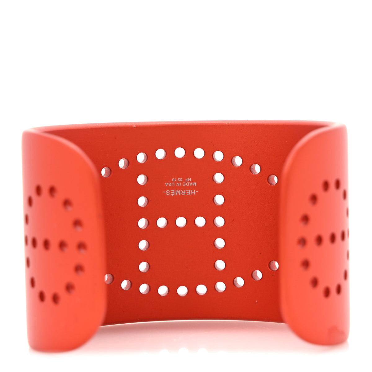 Hermes Aluminium Evelyne Sunset Cuff T1 Bracelet  Orange Tropique 4 of 4