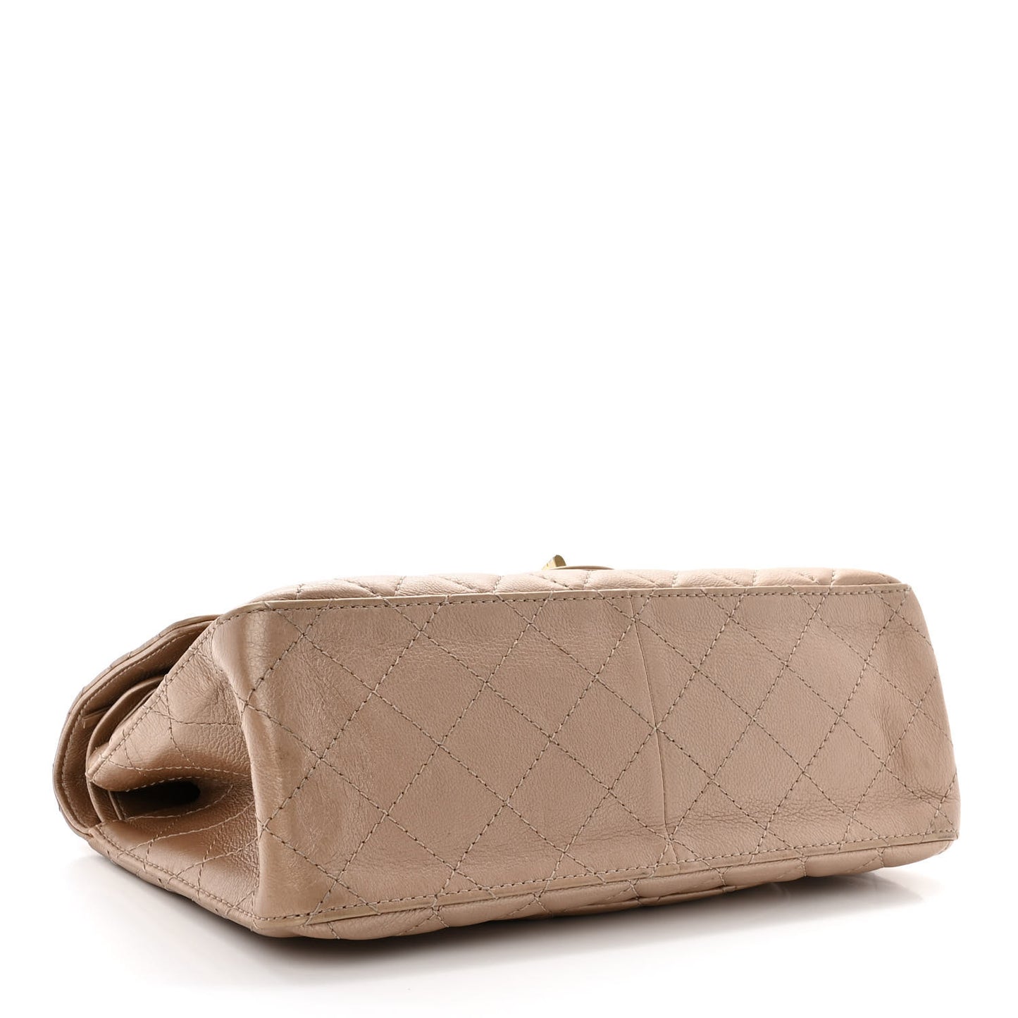 Metallic Calfskin Quilted 2.55 Reissue 226 Flap Dark Gold