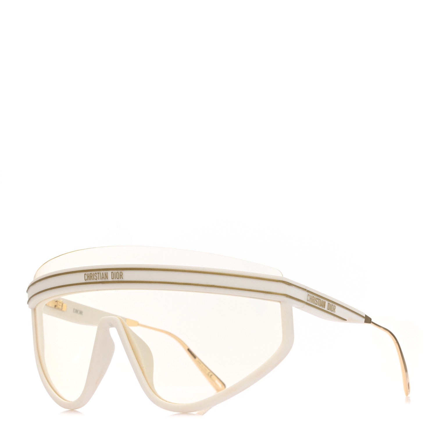Christian Dior Mask DiorClub M2U Sunglasses Translucent Ivory 1 of 9