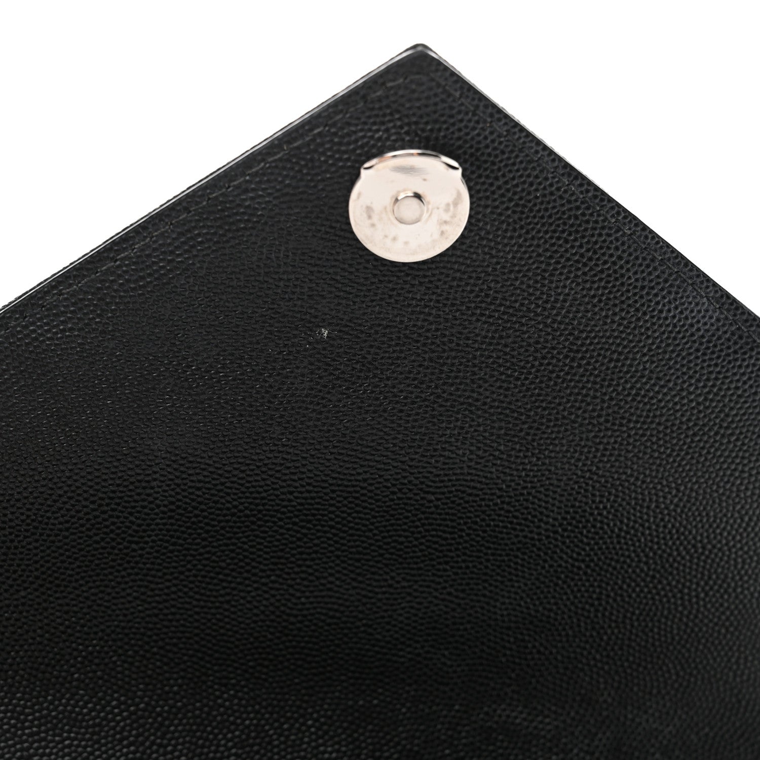 Saint Laurent Grain De Poudre Textured Mixed Matelasse Triquilt Medium Monogram Satchel Black 12 of 12