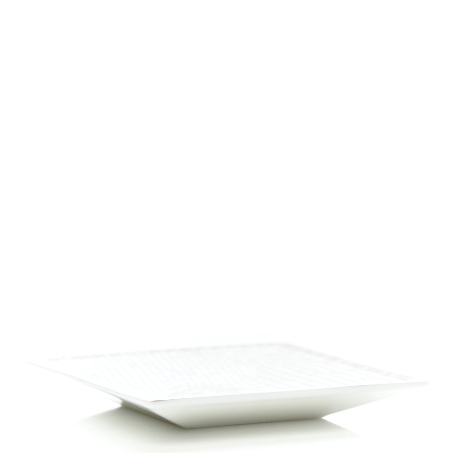 Hermes Porcelain Mosaique Au 24 Platinum Square Plate N°1 4 of 7