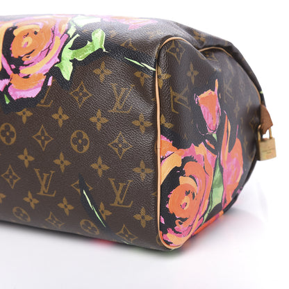 Louis Vuitton Monogram Roses Speedy 30 8 of 10