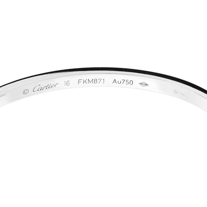 Cartier 18K White Gold Small LOVE Bracelet 16 6 of 7