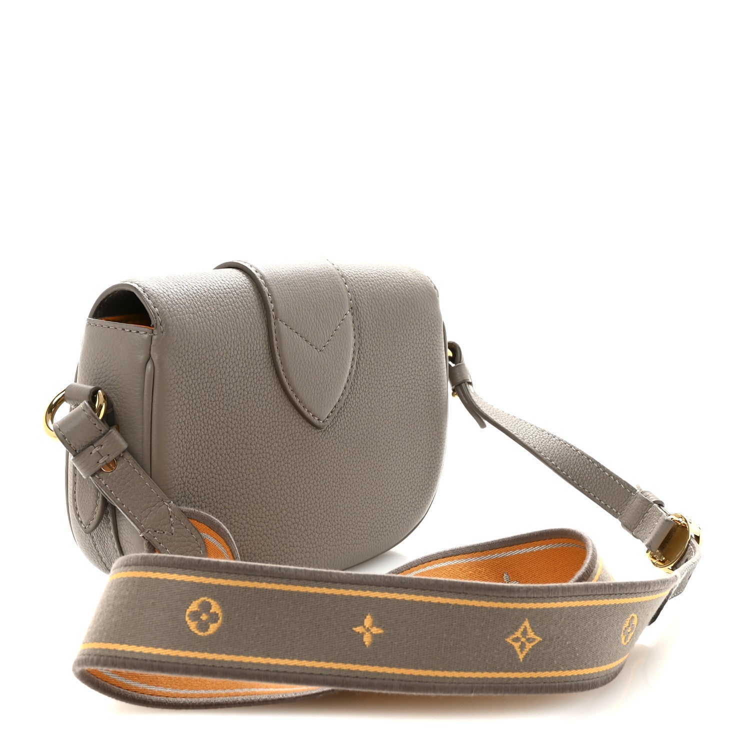 Louis Vuitton Grained Calfskin LV Pont 9 Soft PM Gris 1869078