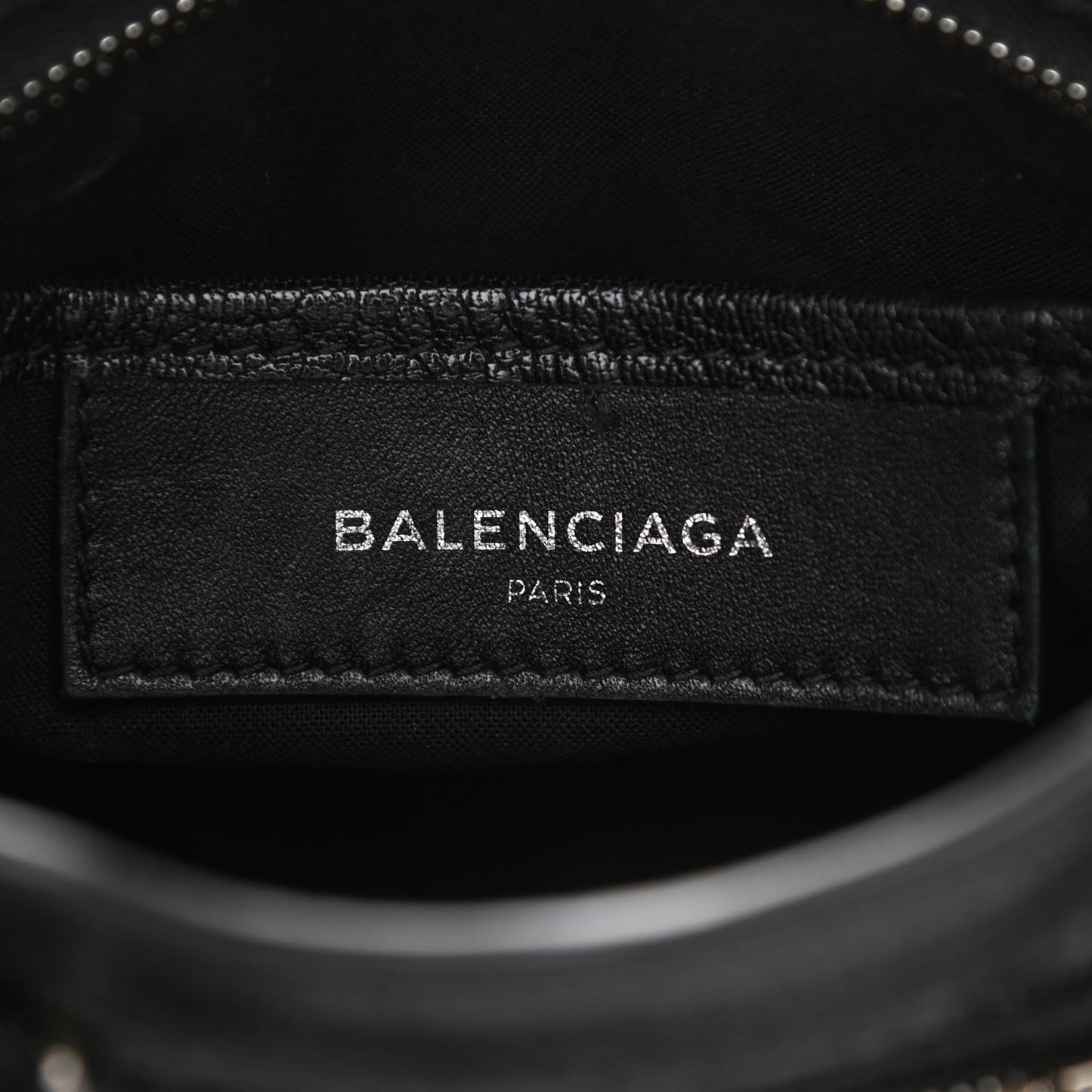 Agneau Classic Silver Hardware Nano City Black