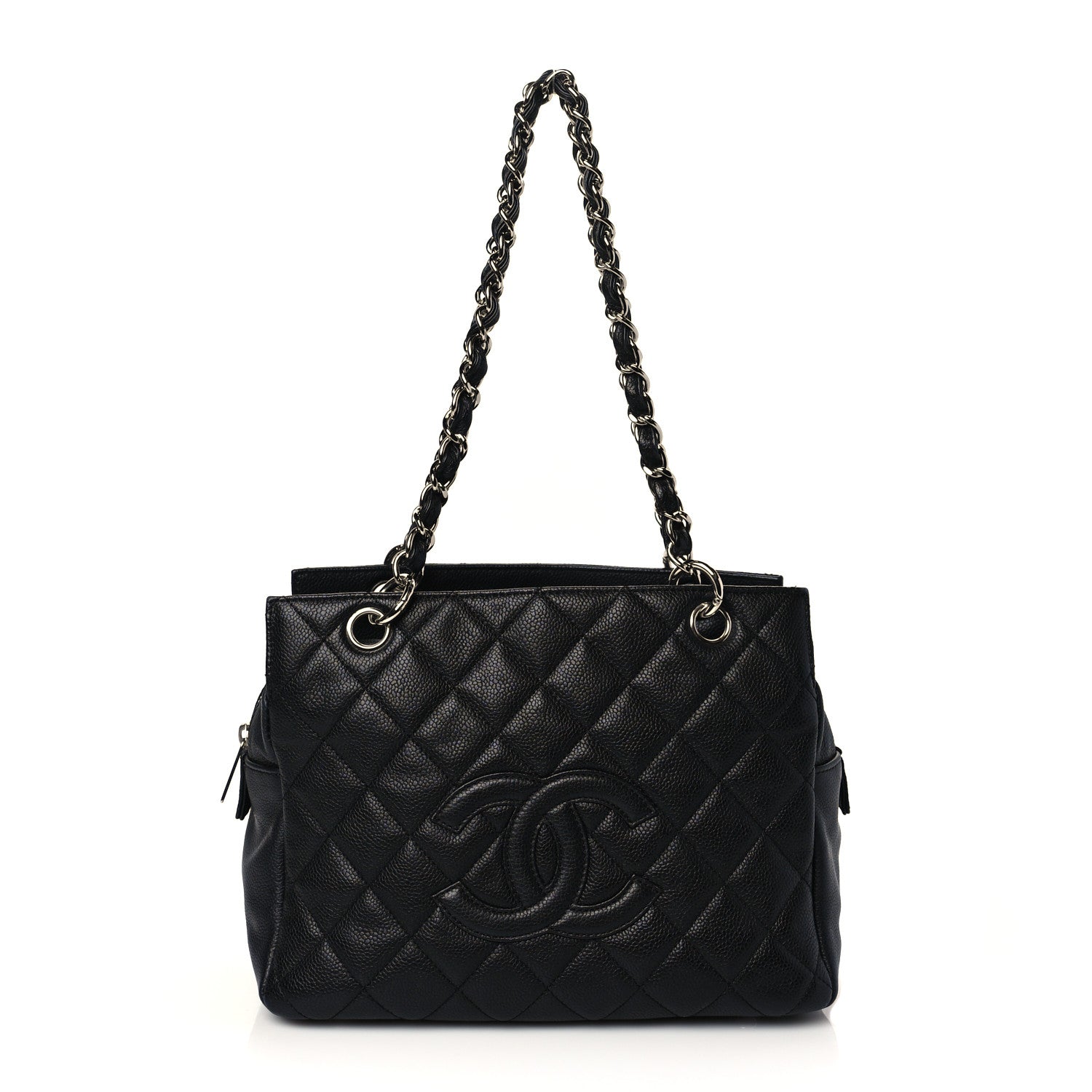 Chanel Caviar Quilted Petit Timeless Tote PTT Black 1 of 10