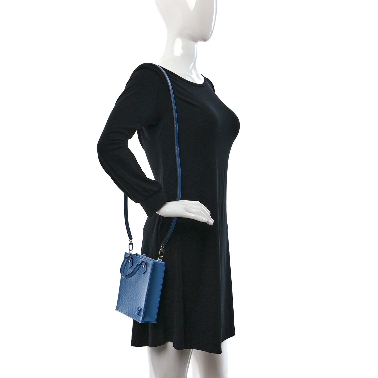Louis Vuitton Epi Petit Sac Plat Bleuet 2 of 8