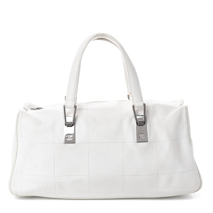Chanel Calfskin Square Stitched Large Tote White 1 of 9