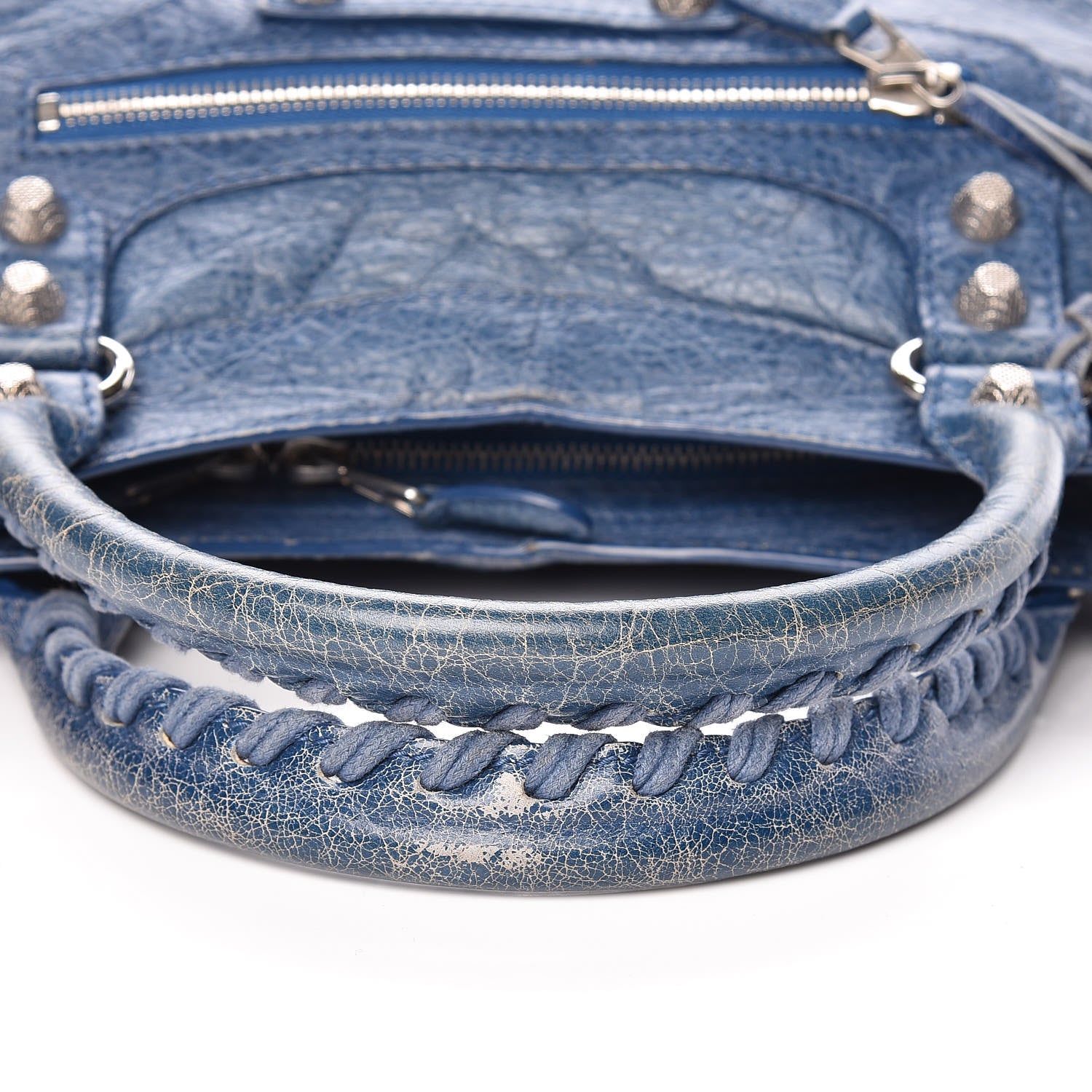Balenciaga Agneau Giant 12 Silver Hardware Town Bleu Cobalt Bleu Electric 13 of 13