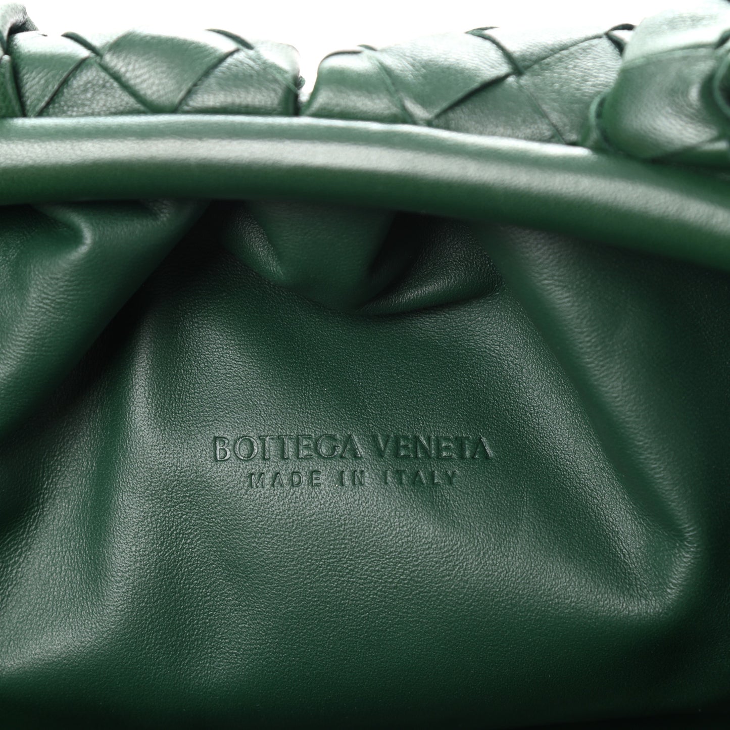 Nappa Maxi Intreccio The Pouch Oversized Clutch Raintree