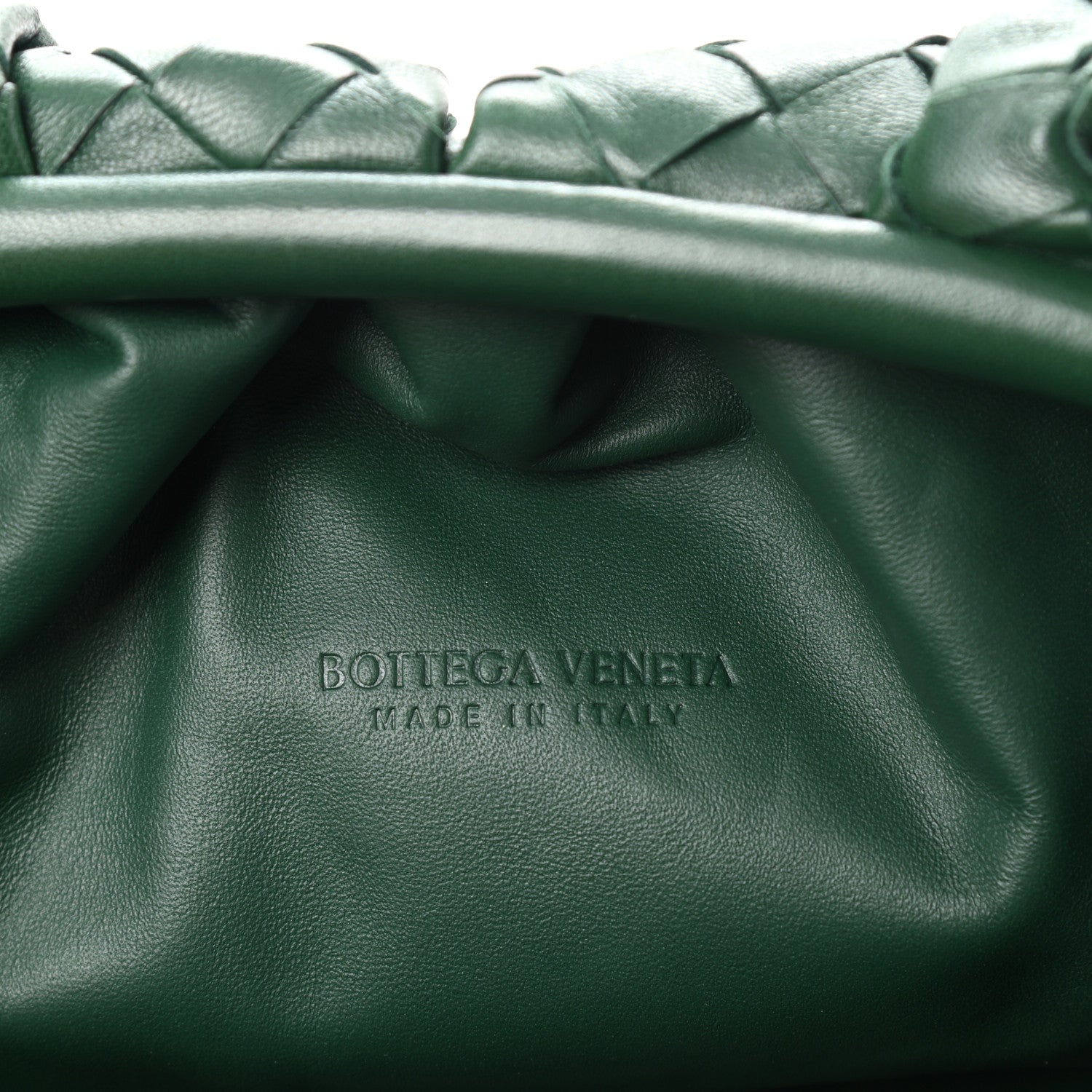 Bottega Veneta Nappa Maxi Intreccio The Pouch Oversized Clutch Raintree 6 of 9