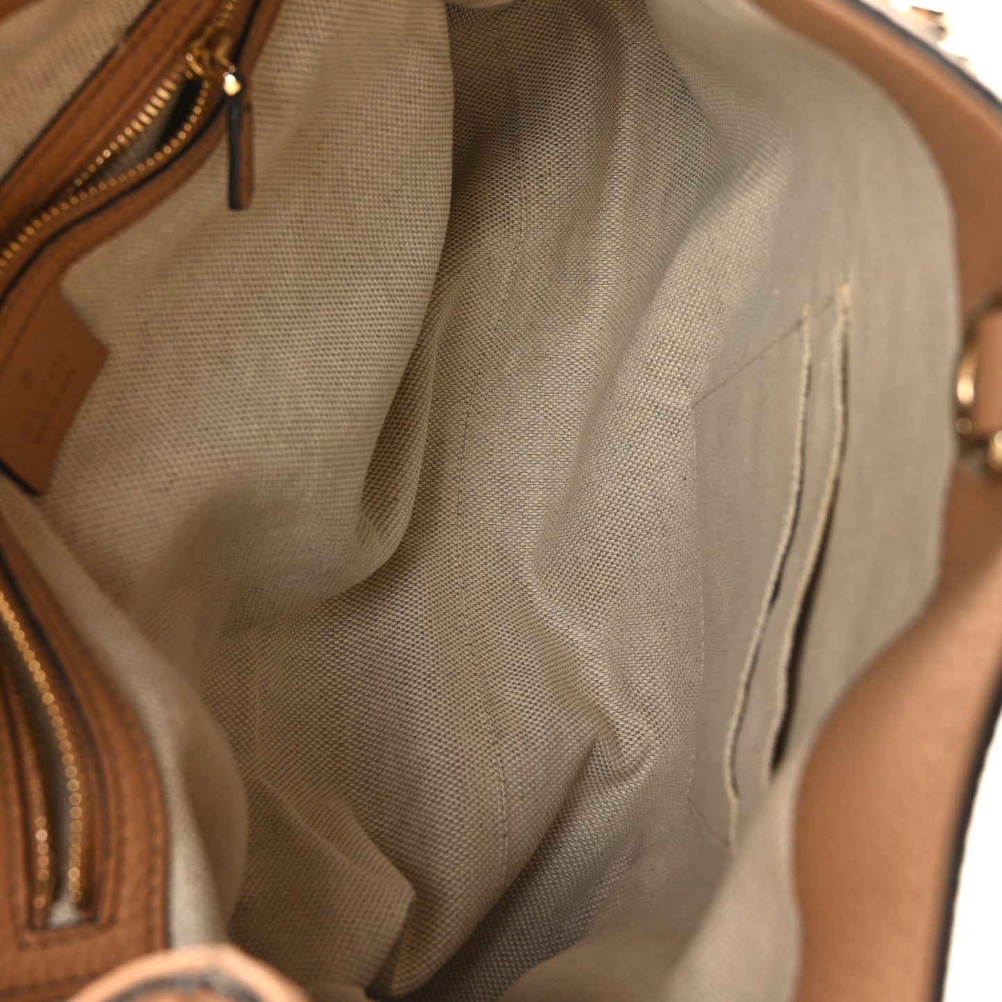 Pebbled Calfskin Medium Soho Chain Shoulder Bag Camelia