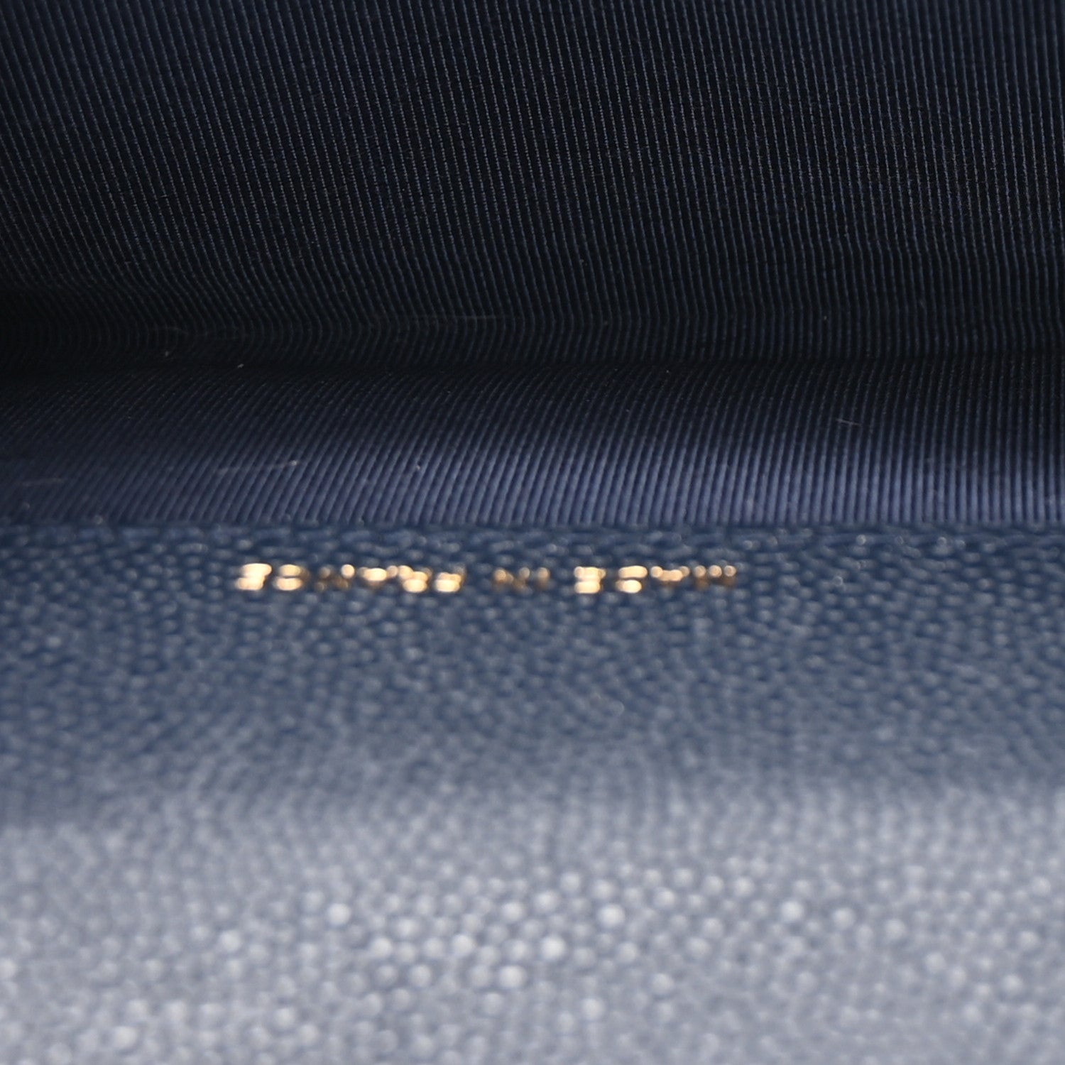 Chanel Caviar Quilted Flap Card Holder Wallet Navy Blue 5 of 9