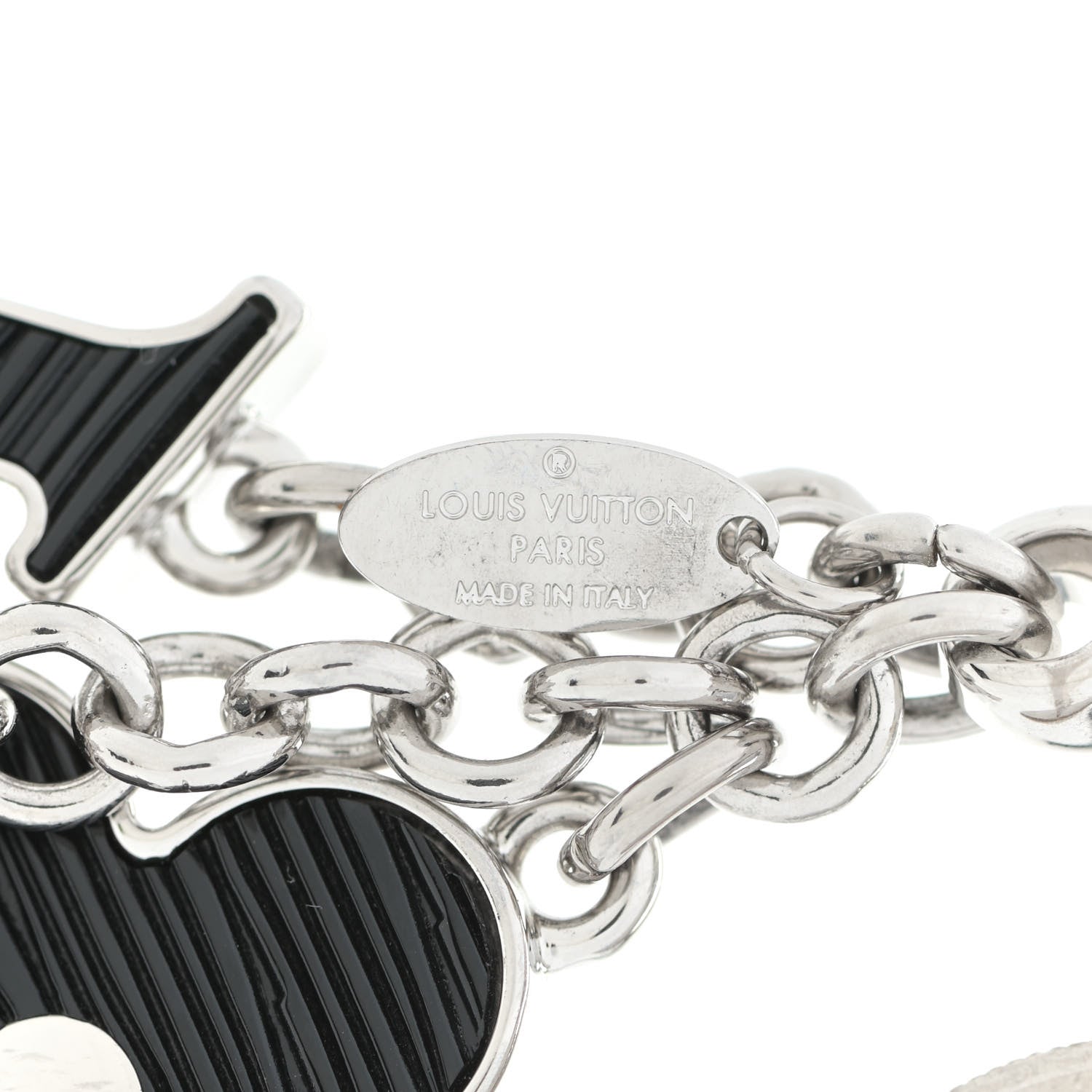 Louis Vuitton Electric Epi Fleur d'Epi Bag Charm Black 4 of 5
