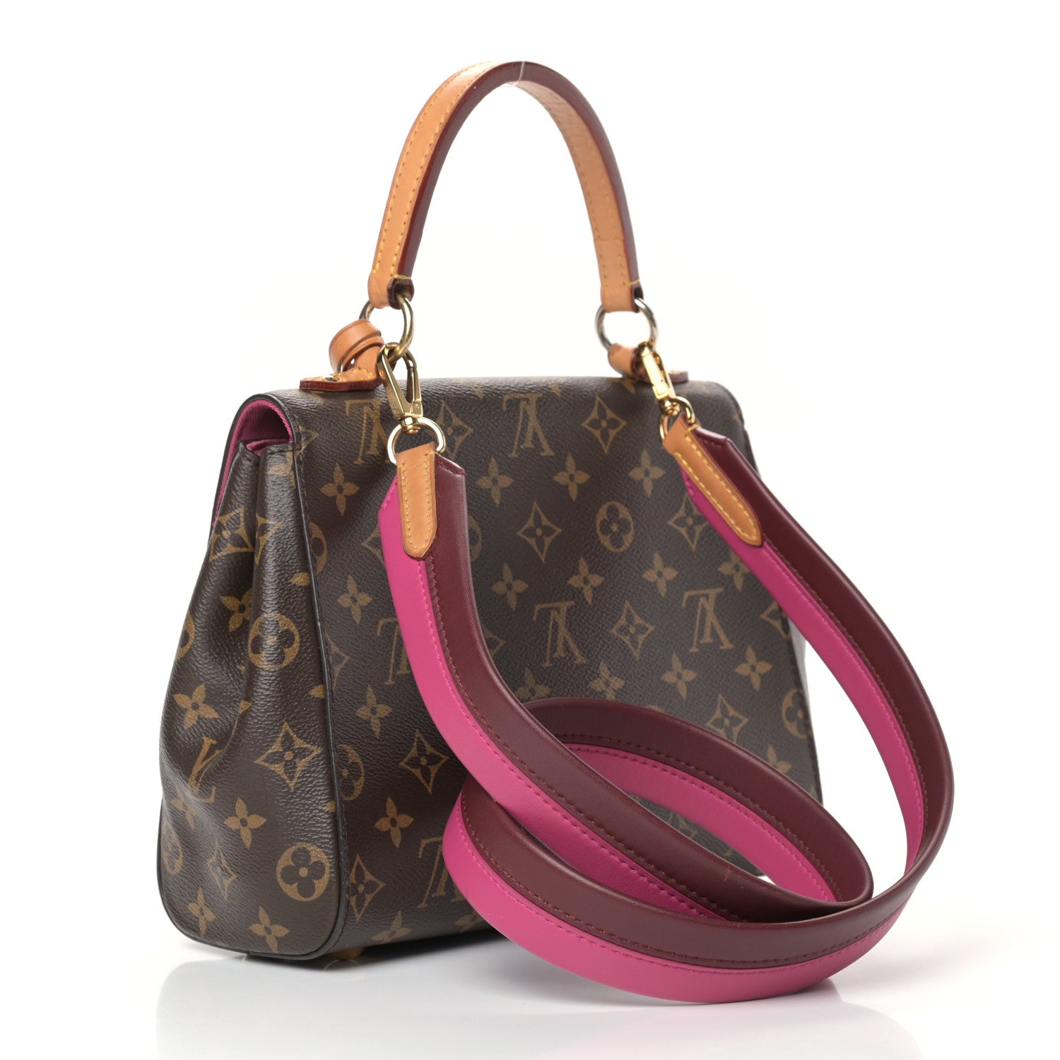 Louis Vuitton Monogram Cluny BB Bordeaux Fuchsia 3 of 14