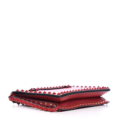 Valentino Garavani Nappa Monochrome Rockstud Wristlet Clutch Rosso Valentino 4 of 8