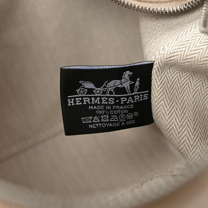 Hermes Canvas Large Bride-A-Brac Pavillon Pouch Natural Multicolor 6 of 9