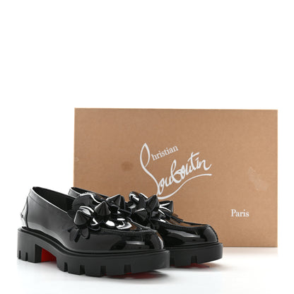Christian Louboutin Patent Daisy Loafers 37.5 Black 8 of 8
