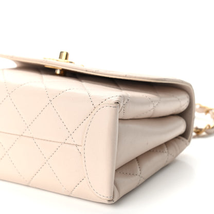 Chanel Lambskin Quilted Mini Trendy Spirit Top Handle Flap Light Pink 10 of 17