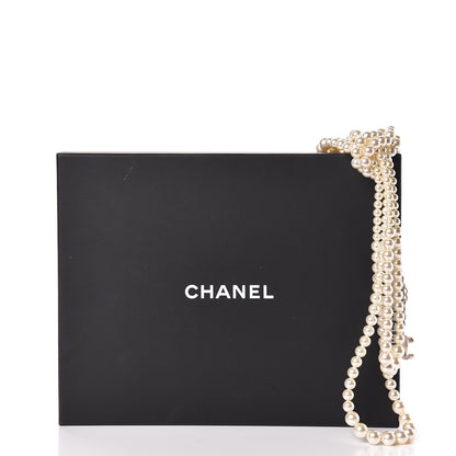 Chanel Pearl Multi Strand CC Necklace Gold 6 of 6