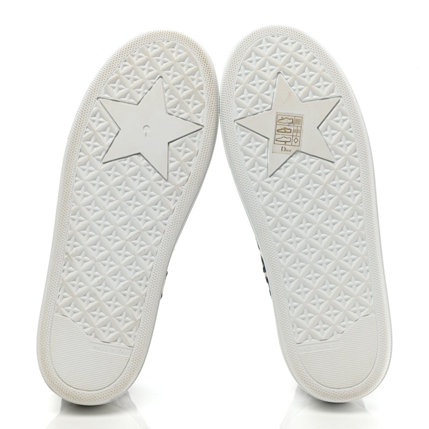 Christian Dior Canvas Oblique Embroidered Womens Solar Slip On Sneakers 38.5 Deep Blue 5 of 8