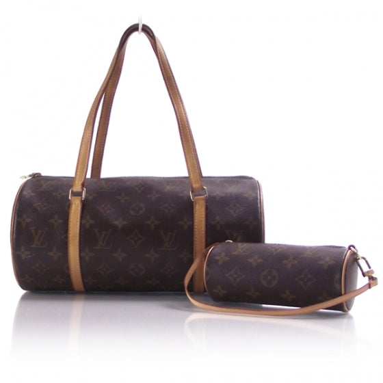 Louis Vuitton Monogram Papillon 30 Handbag w Pochette 1 of 12