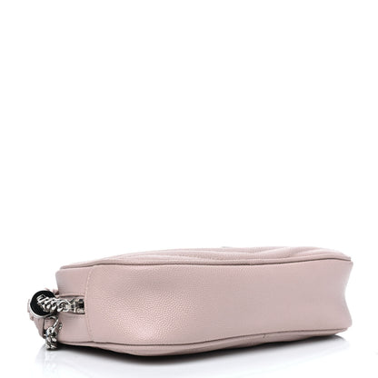 Saint Laurent Grain De Poudre Matelasse Monogram Mini Lou Camera Bag Marble Pink 3 of 4