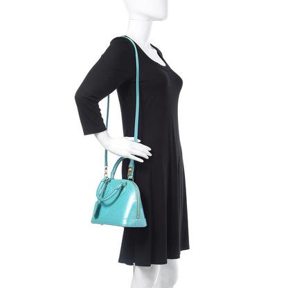 Louis Vuitton Vernis Alma BB Blue Lagon 2 of 9