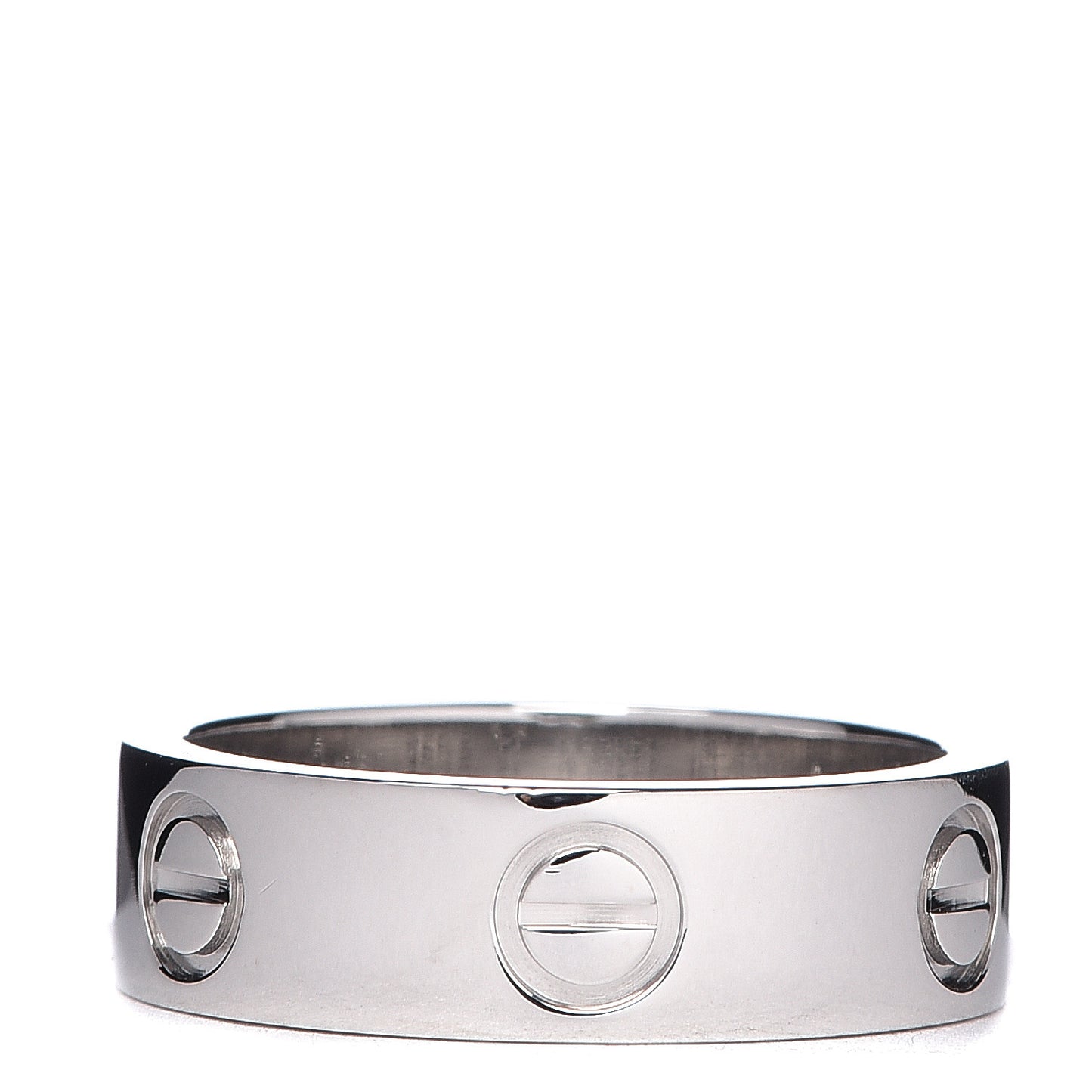 Platinum 5.5mm LOVE Ring 51 5.75