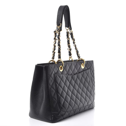 Chanel Caviar Quilted Grand Shopping Tote GST Black 3 of 7