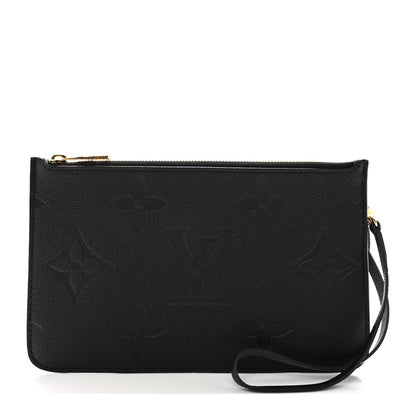 Louis Vuitton Empreinte Monogram Giant Neverfull MM Pochette Black 1 of 6