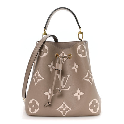 Louis Vuitton Empreinte Monogram Giant Neonoe MM Tourterelle Creme 1 of 11
