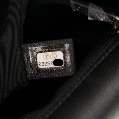 Chanel Calfskin Quilted Medium Frame In Chain Flap Black 7 of 7