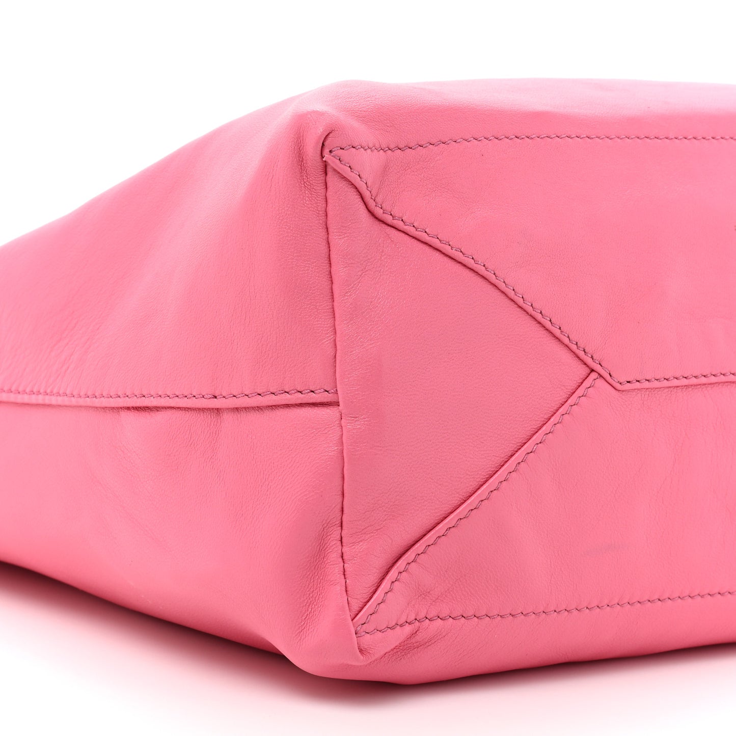 Nappa Antique Reversible Tote Black Pink