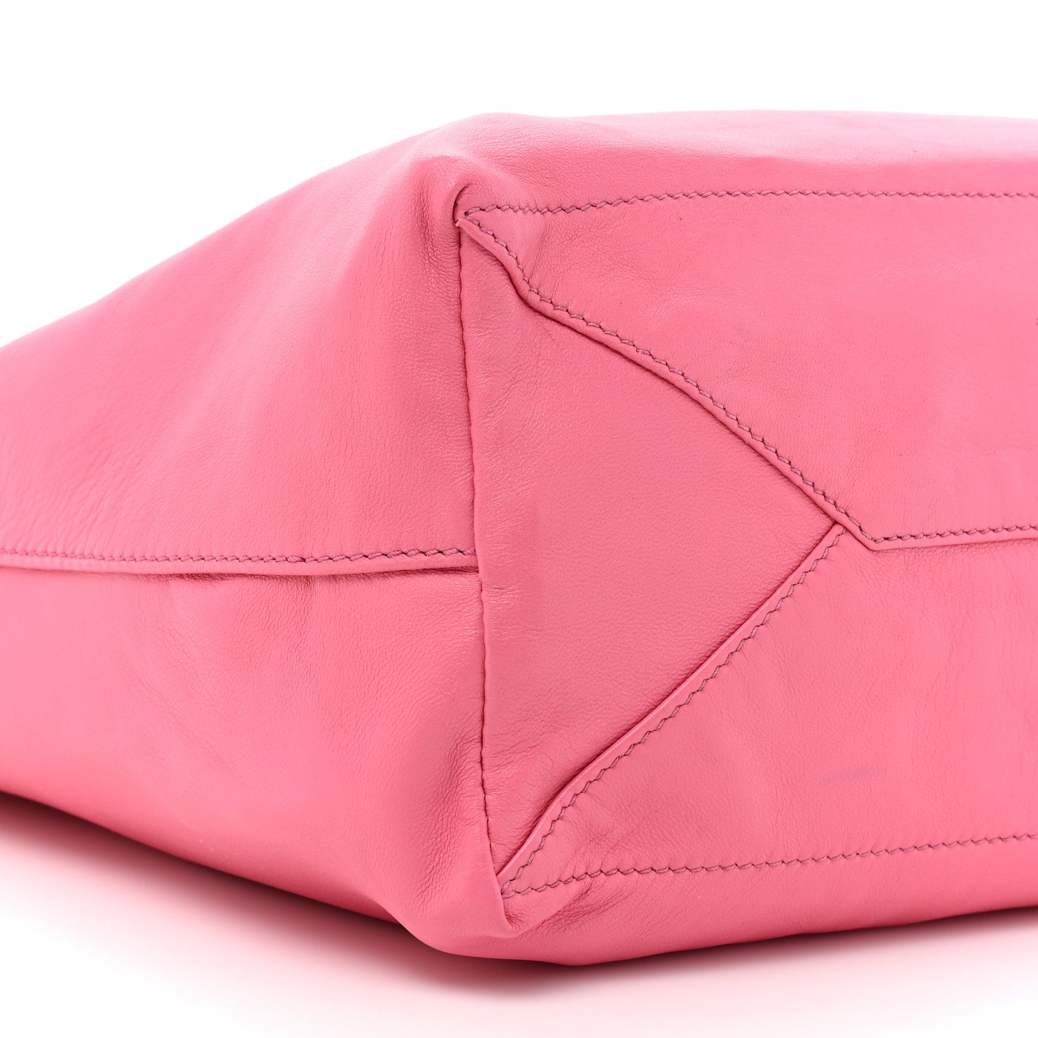 Prada Nappa Antique Reversible Tote Black Pink 12 of 22