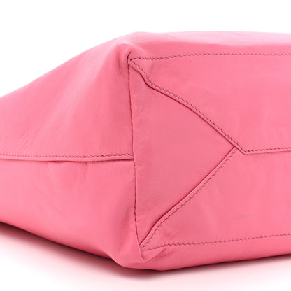 Prada Nappa Antique Reversible Tote Black Pink 12 of 22