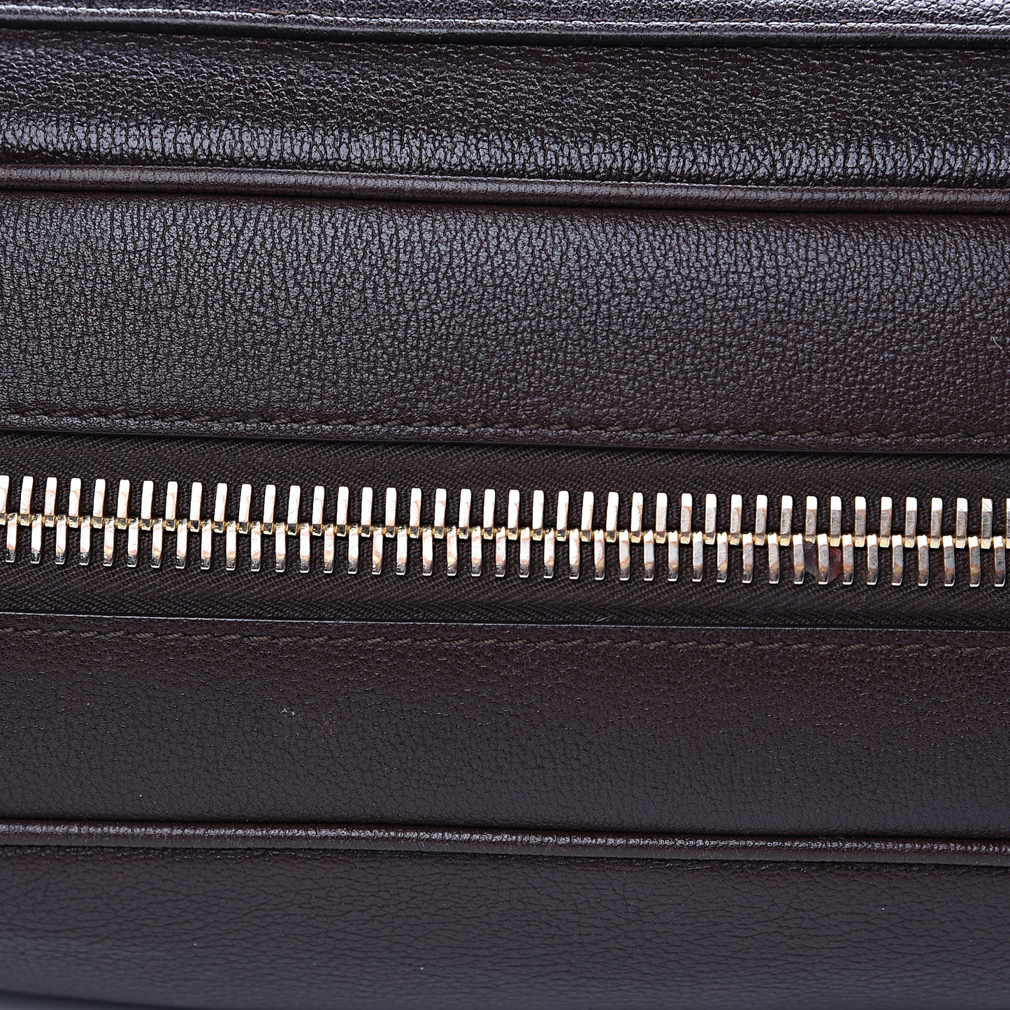 Pebbled Calfskin Large Jennifer Dark Brown
