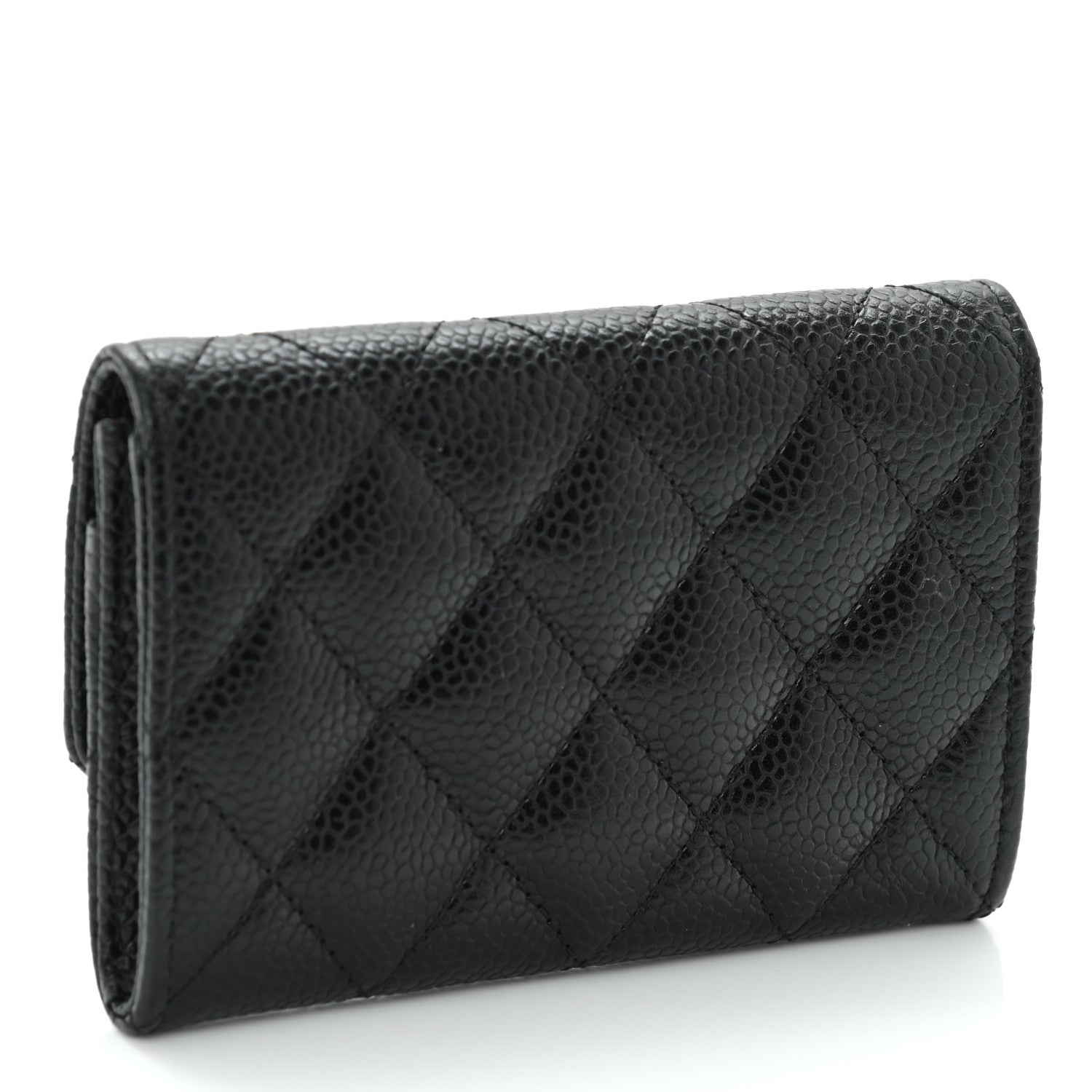 Chanel Caviar Quilted Flap Card Holder Black 2 of 10