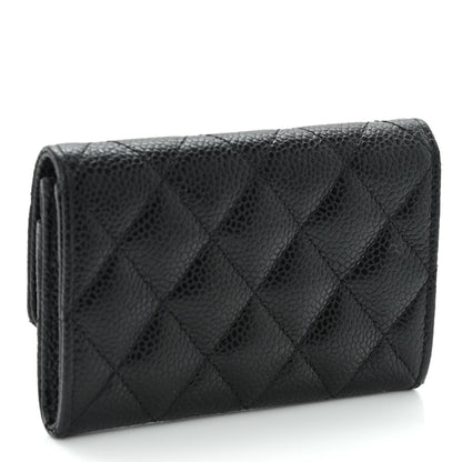 Chanel Caviar Quilted Flap Card Holder Black 2 of 10