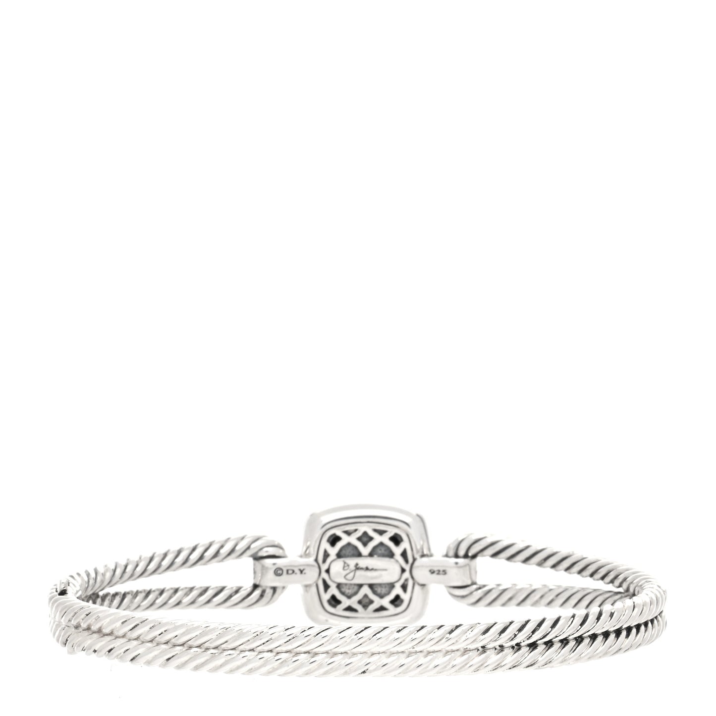 Sterling Silver Diamond Black Onyx Albion Cable Bracelet